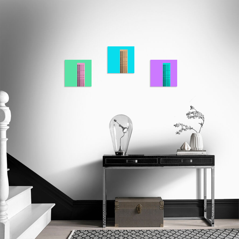 Постер на подрамнике Постер Layout multicolor 1 - интерьерный вид 3