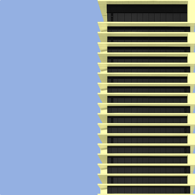 Постер на подрамнике Постер Stripes yellow blue - интерьерный вид 1