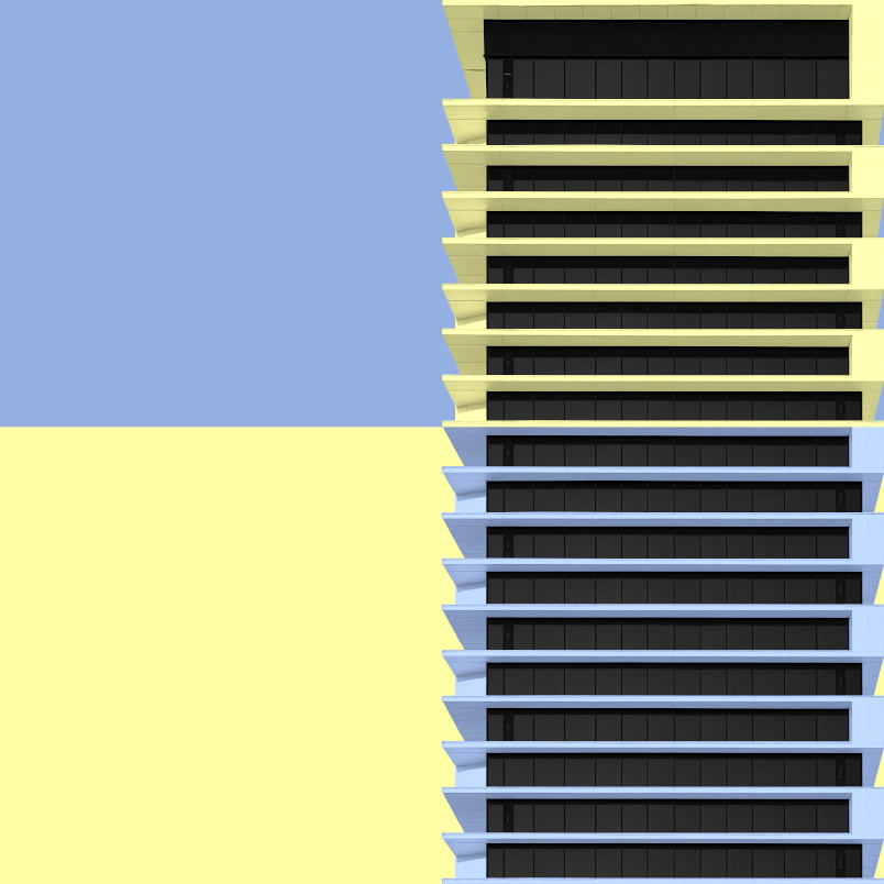 Сет Stripes yellow blue - интерьерный вид 4