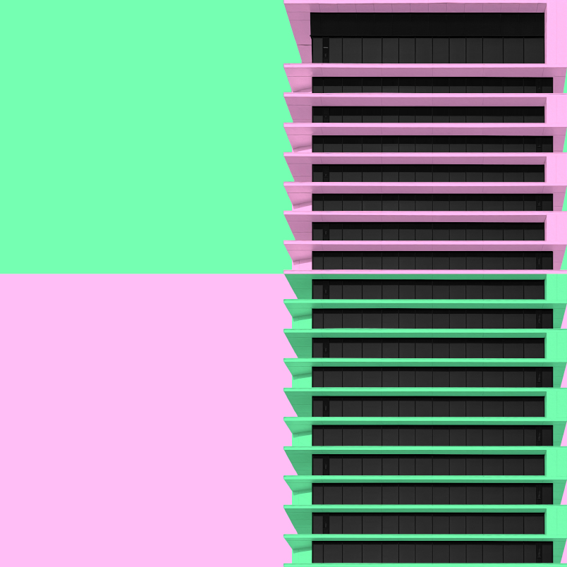 Сет Stripes pink green - интерьерный вид 4